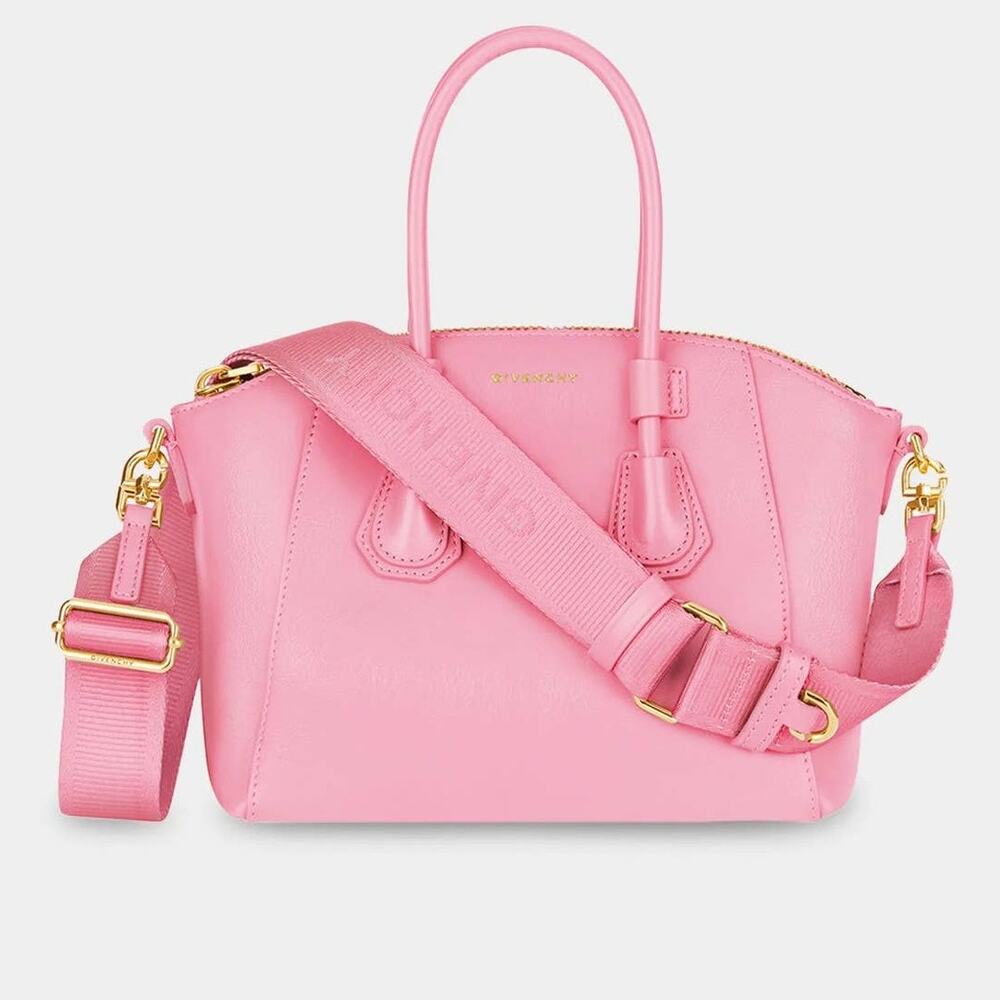 Givenchy Mini Antigona Sport Pink Satchel Crossbody Bag Feminine Girly Barbie